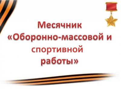 Месячник оборонно-массовой и спортивной работы